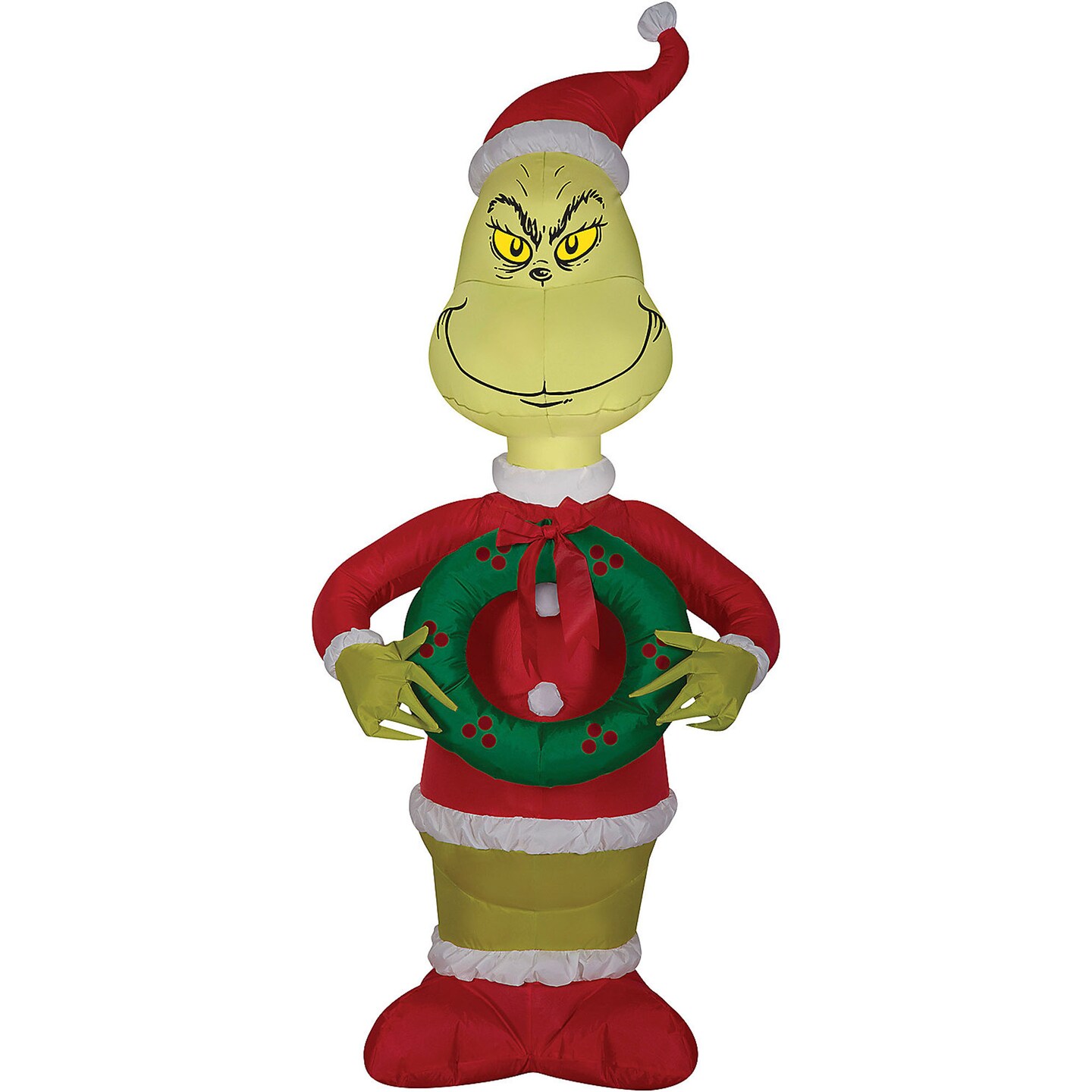 Airblown Grinch W Wreath Sm