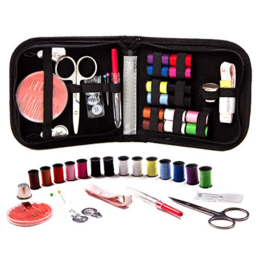 Embroidex Sewing Kit for Home, Travel &#x26; Emergencies - Filled with Quality Notions Scissor &#x26; Thread - Great Gift
