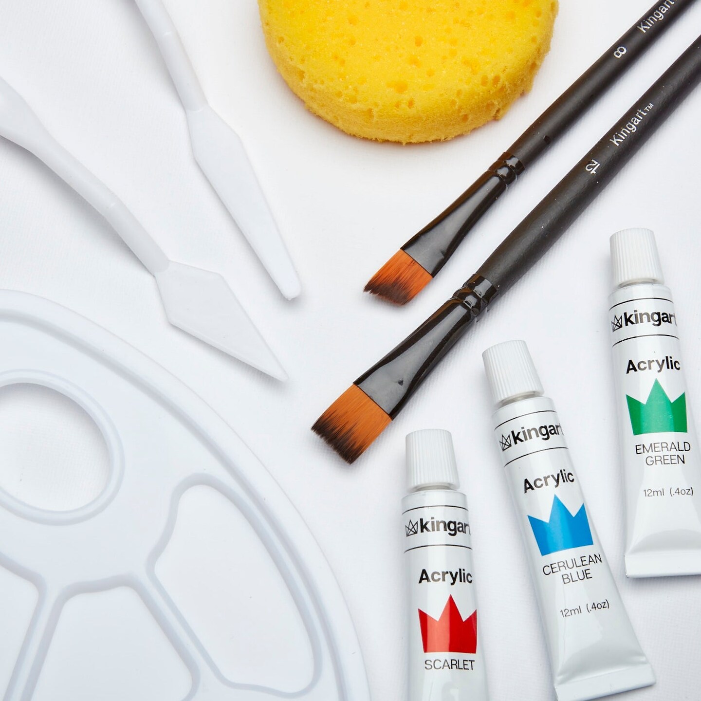 KINGART&#xAE; Studio Starter Acrylic Painting Art Set, 36 Pieces