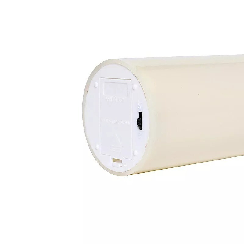 5 pcs 4" 5" 6" tall Ivory LED Pillar Candles Lights Remote Control Party