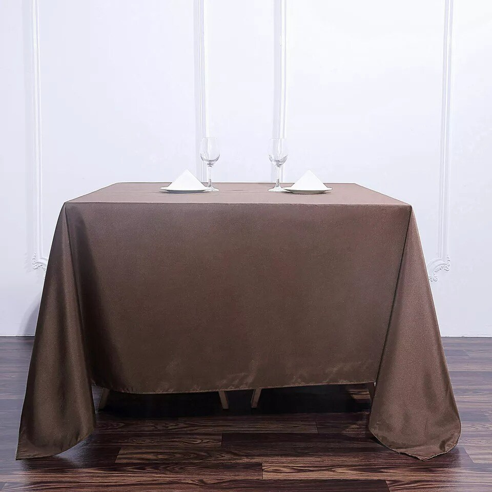 6 pcs 90x90" SQUARE Polyester Tablecloths Wedding Party Supply