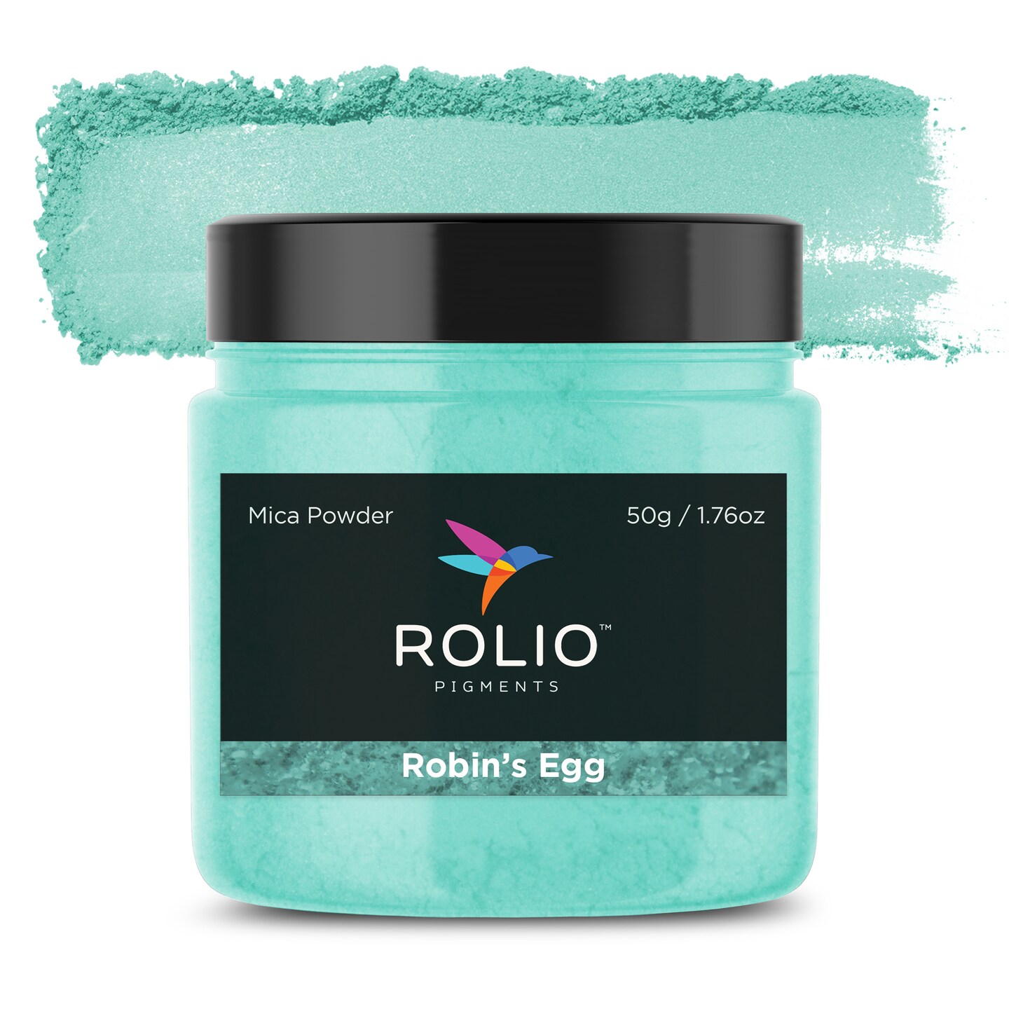 Rolio - 1 Jar Mica Powder (Robin&#x27;s Egg) - 50g / 1.8 oz