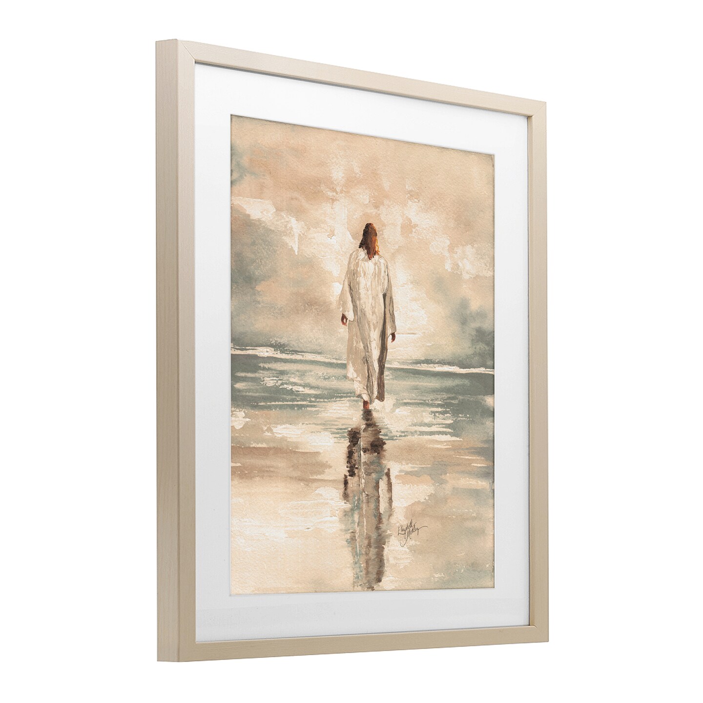 Stupell Industries Jesus Calms The Sea Framed Print Under Glass, design by Elizabeth Medley