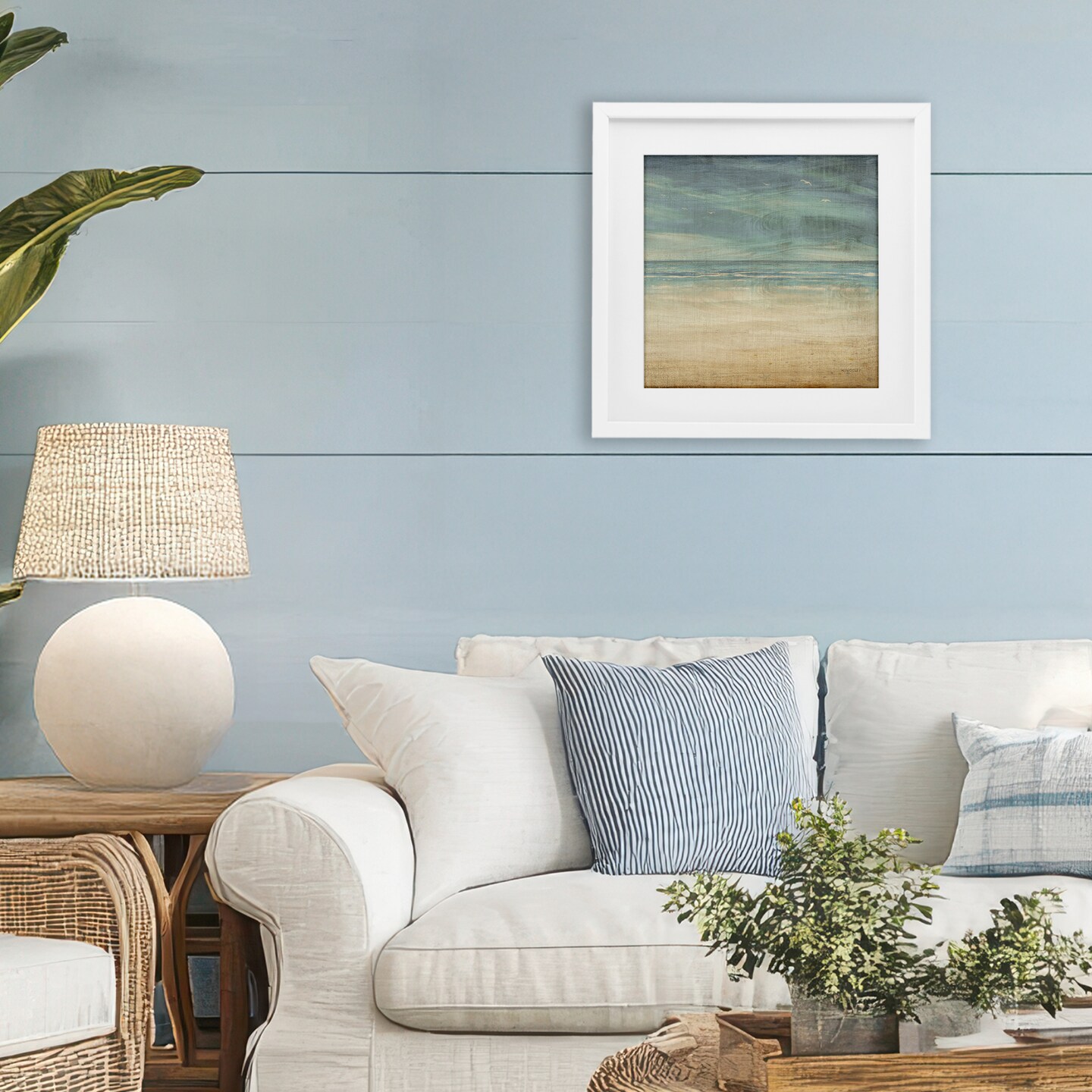 Stupell Industries Moody Coastal Days Framed Print Under Glass, design by Dan Meneely