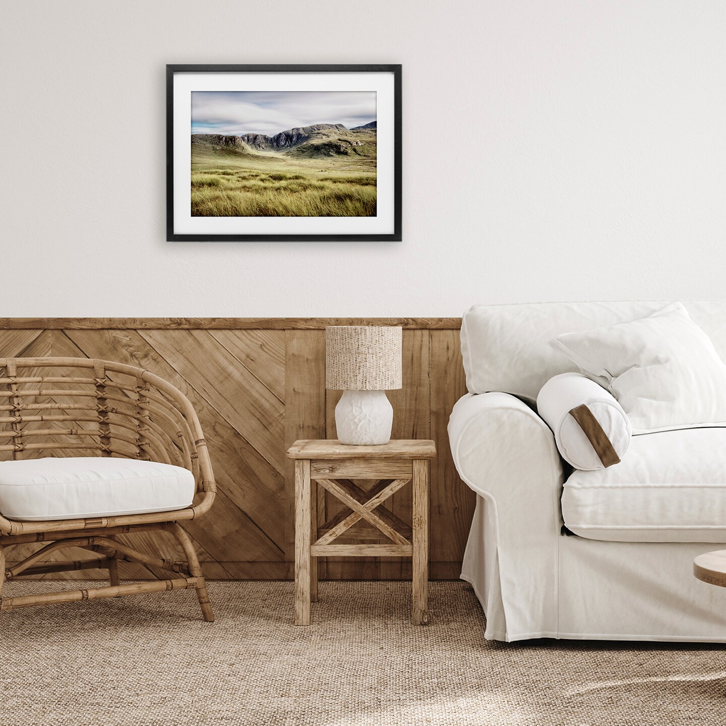 Stupell Industries Irish Countryside Hills Framed Print Under Glass, design by Andy Amos