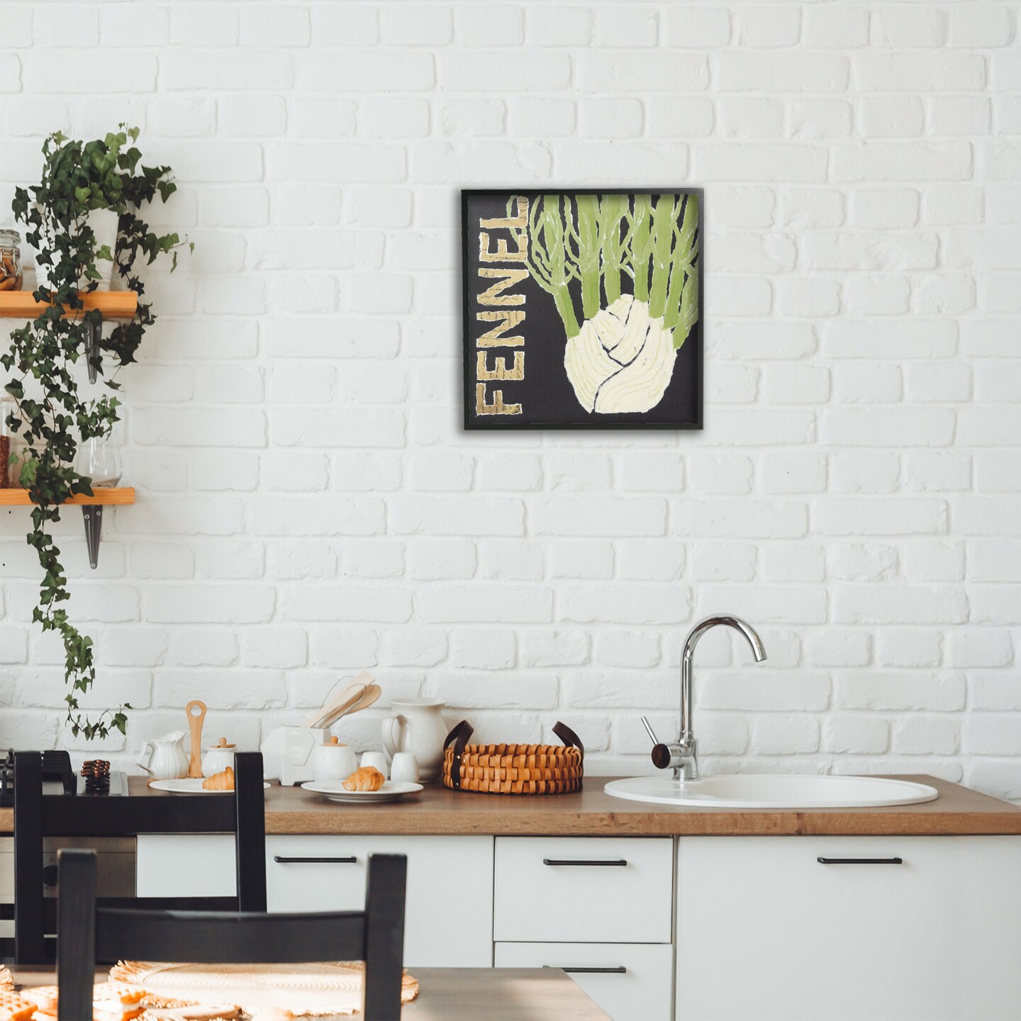 Stupell Industries Fennel Root Vegetable Framed Giclee, design by Nancy Overton