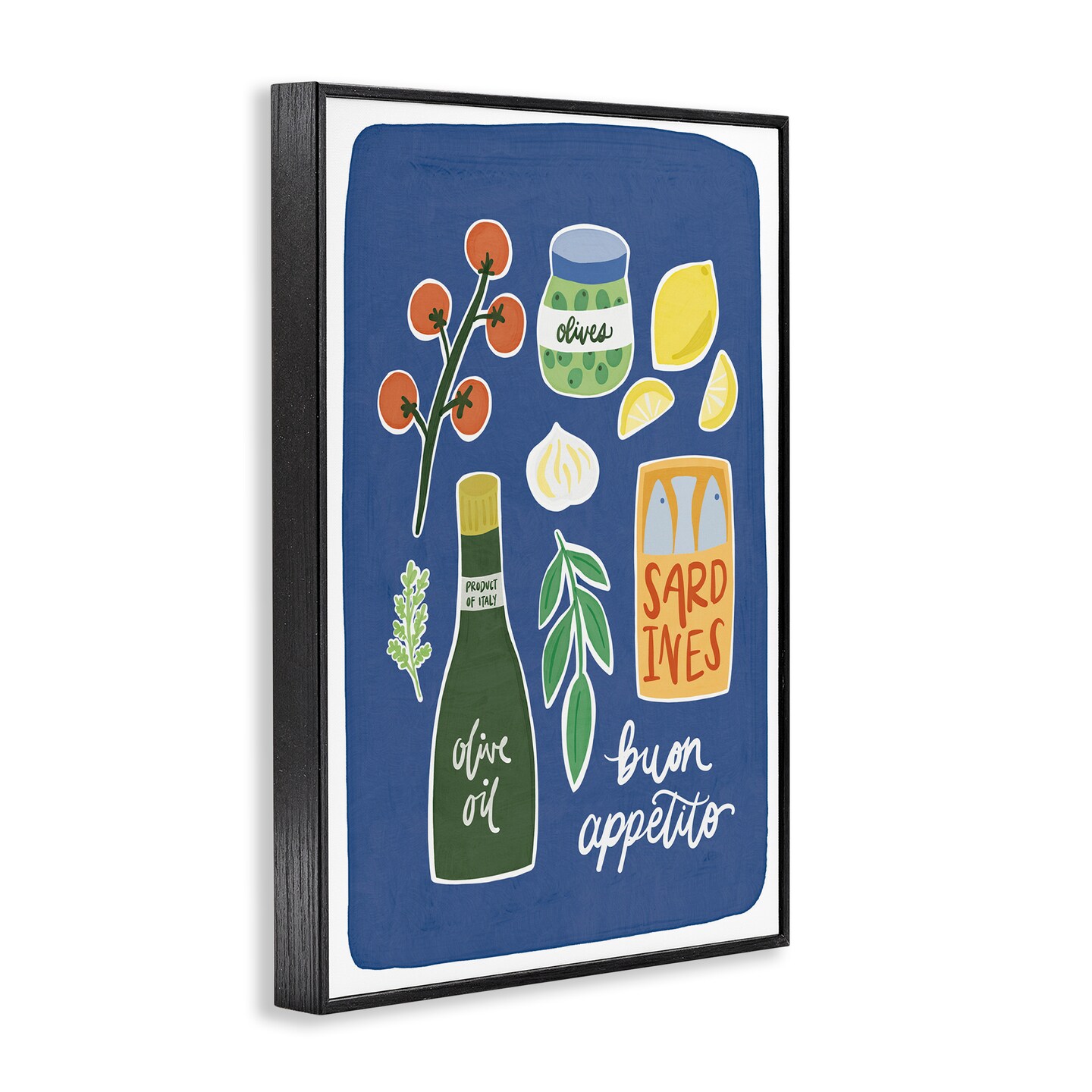 Stupell Industries Italian Kitchen Necessities Framed Giclee, design by Amanda Houston