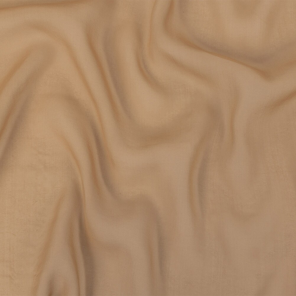 1 Yard Elegant Macaroon Beige Silk Chiffon Sheer Fabric 44 inch