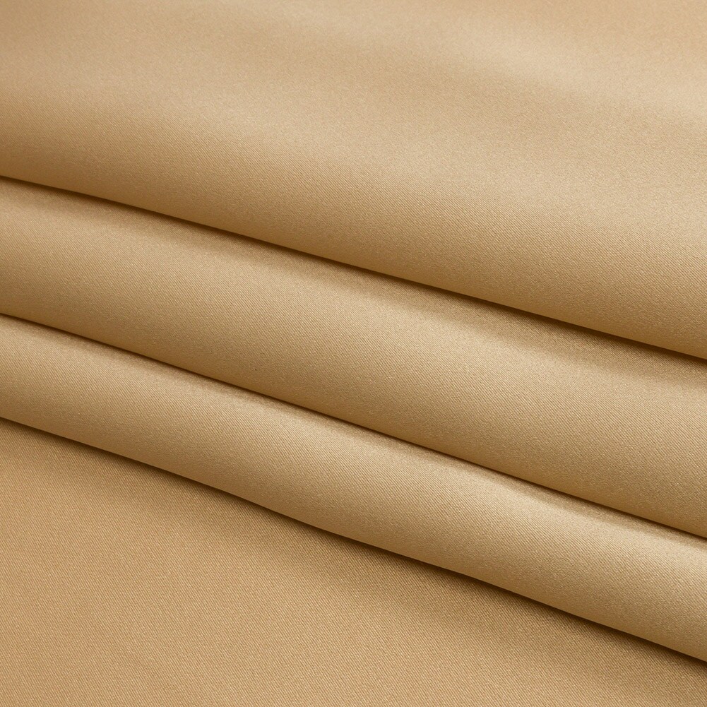 1 Yard Latte Stretch Silk Charmeuse Soft Smooth Elegant Solid Material Fabric 40 inch Width