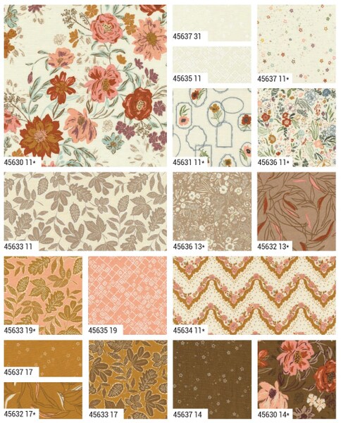 Foraged, Found and Hand Me Down Fat Quarter Bundle by Fancy That Design House for Moda (45630AB)
