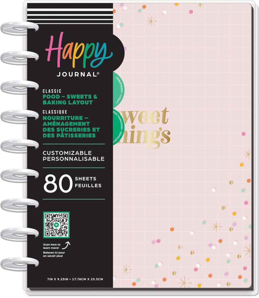 Happy Planner Disc Bound Guided Journal-Sweets &#x26; Baking