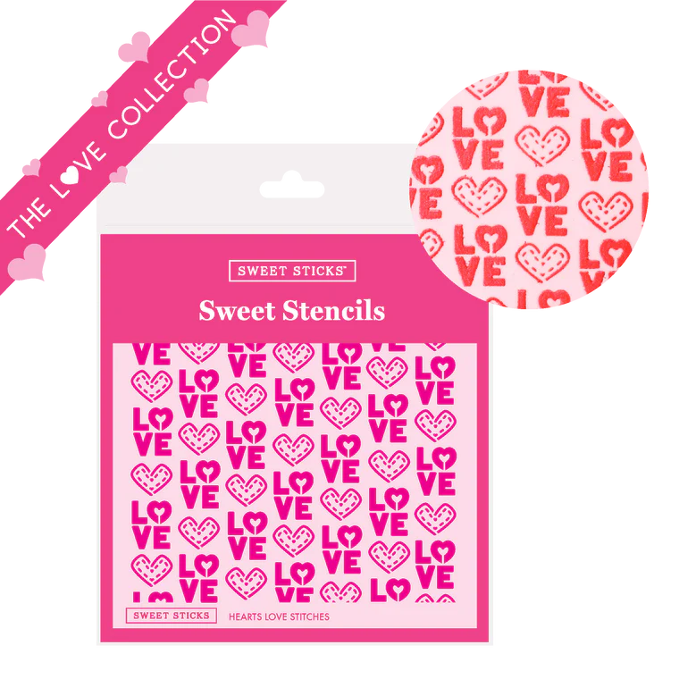 Hearts Love Stencil