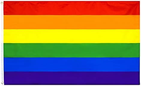 3x5FT Rainbow Pride Flag Banner LGBTQ Gay Lesbian Love Equal