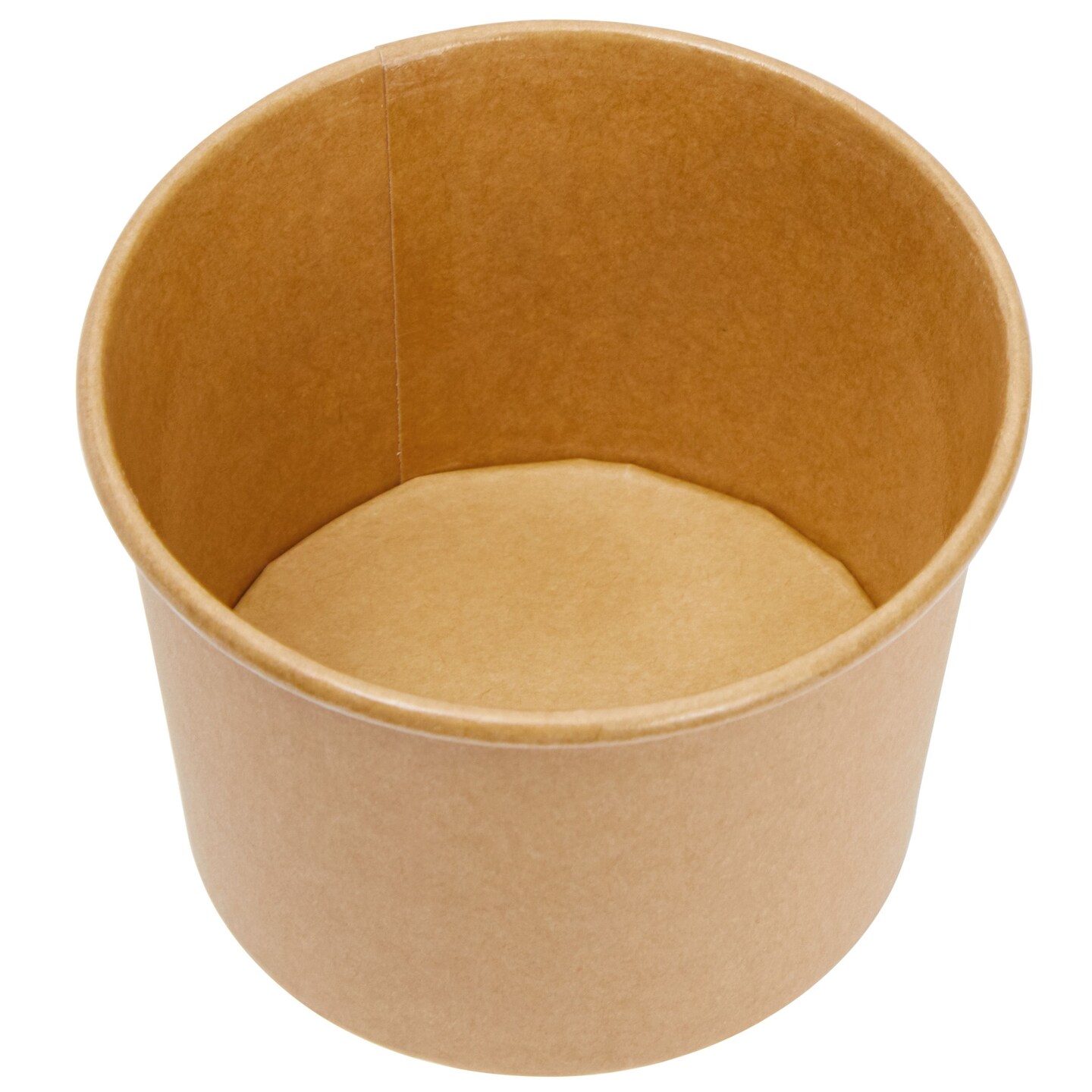 100 Pack Paper Ice Cream Cups, Disposable Dessert Bowls for Sundae Bar, Frozen Yogurt, Brown (8 oz)