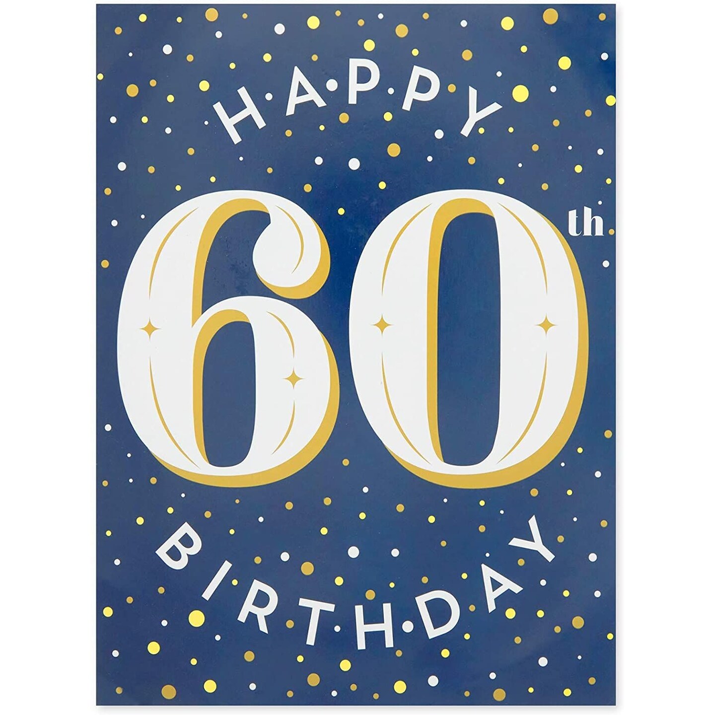 60th Birthday Decorations, Includes Table Centerpieces, Wall Sign, Ceiling Decorations and Confetti String (12 Pieces)