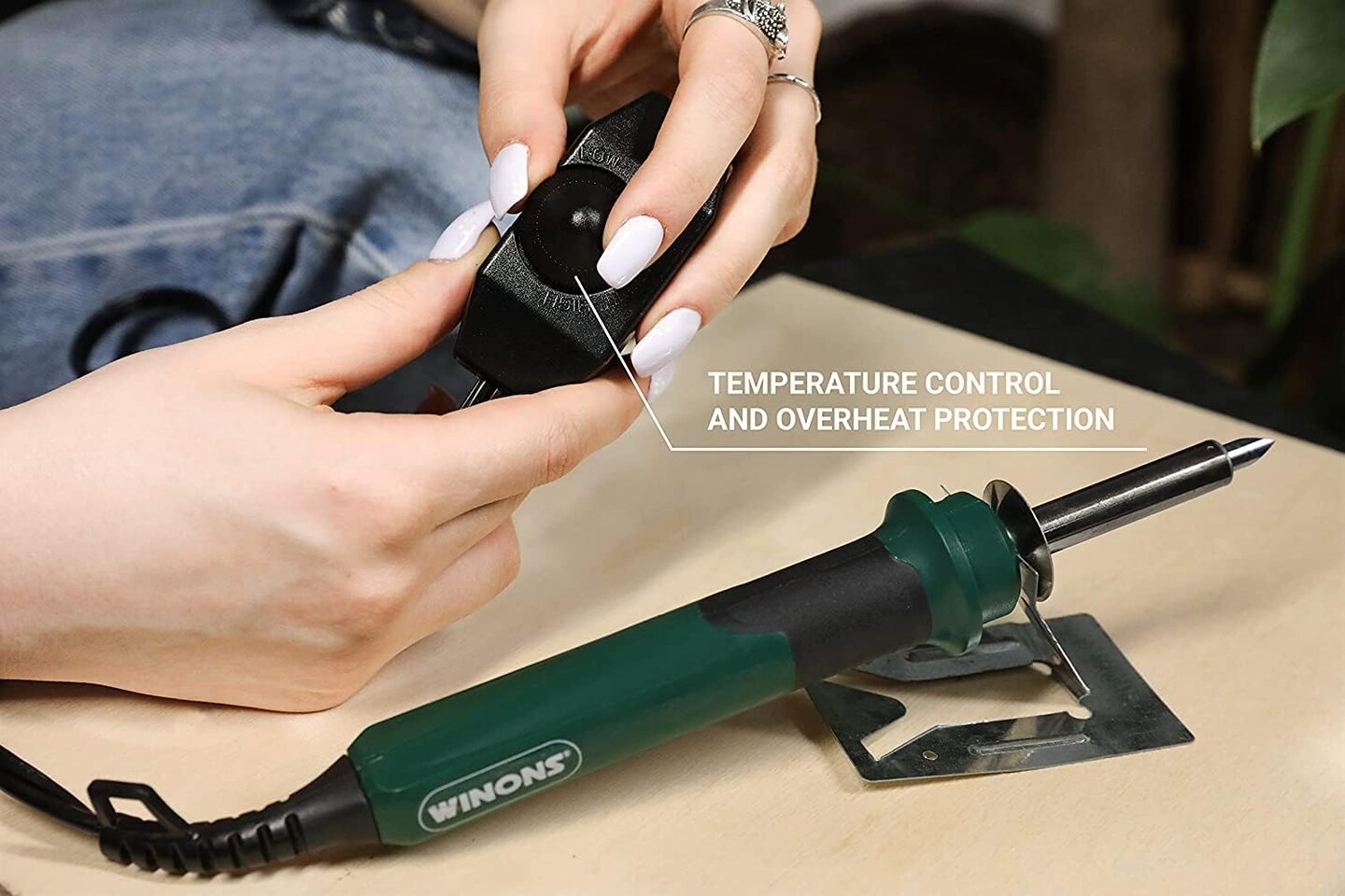 Wood Burning Kit WBT-0003, Multifunctional Wood Burning Tool for Adults, 25 Pcs Wood Burner Pyrography Kit with Adjustable Temperature Control