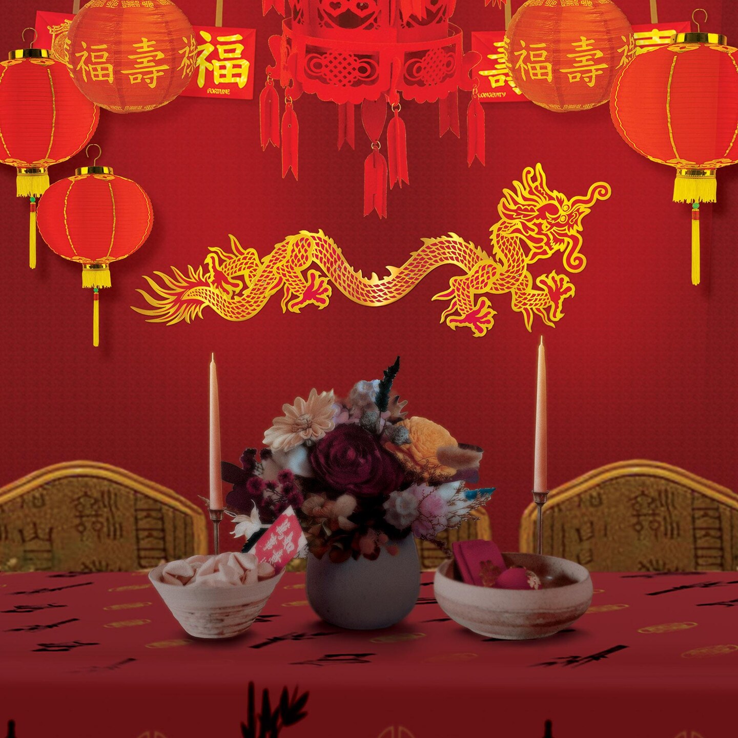 18 Pack Beistle Asian Party Paper Lanterns