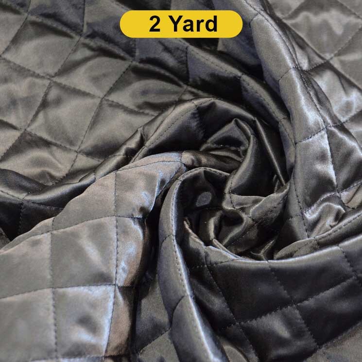Quilted Satin Batting Fabric 60" Wide Soft & Silky Satin for Jacket Liners