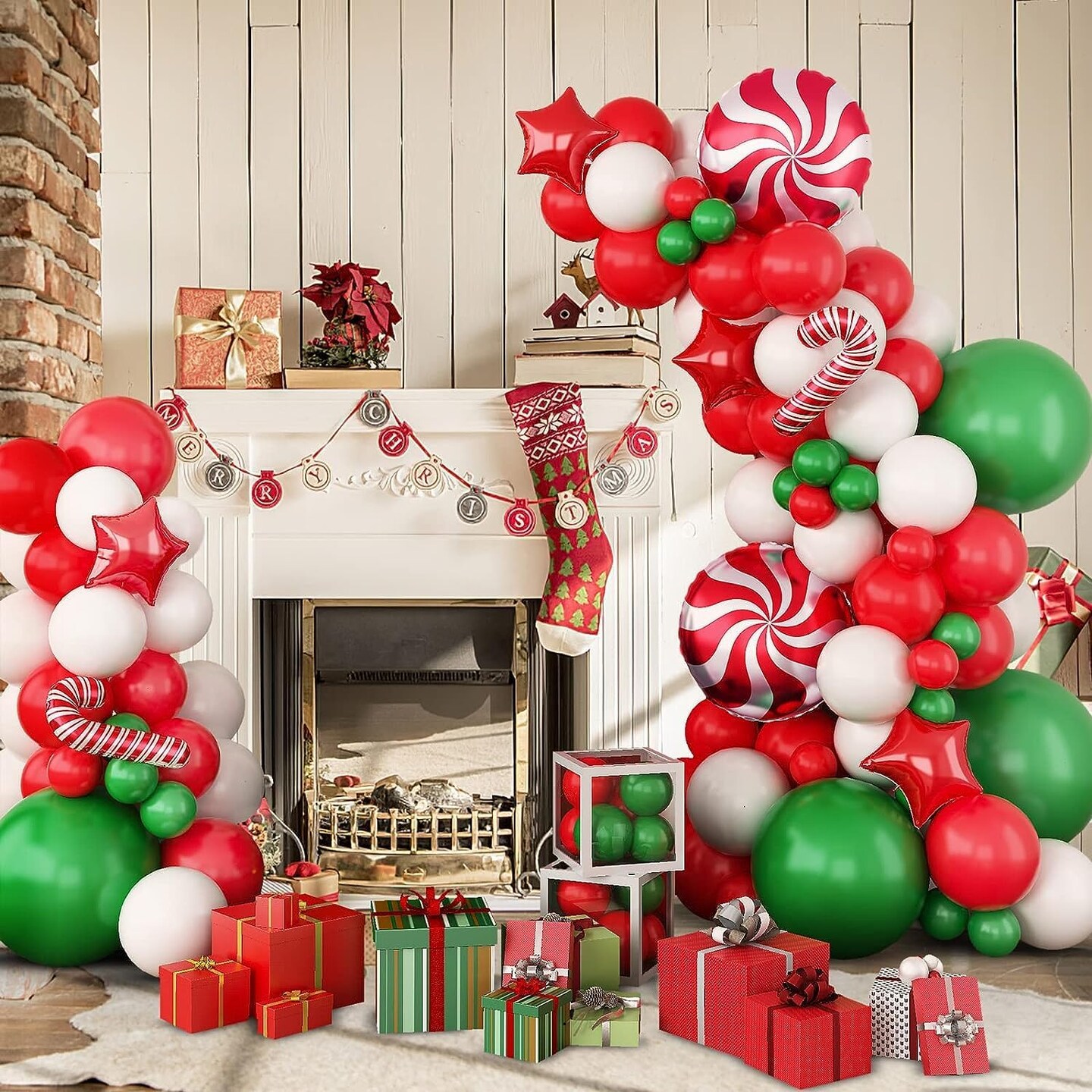 106 pcs Hunter Green Balloons Different Sizes (Dark Green) 13.77 x 9.84 x 0.47 inches