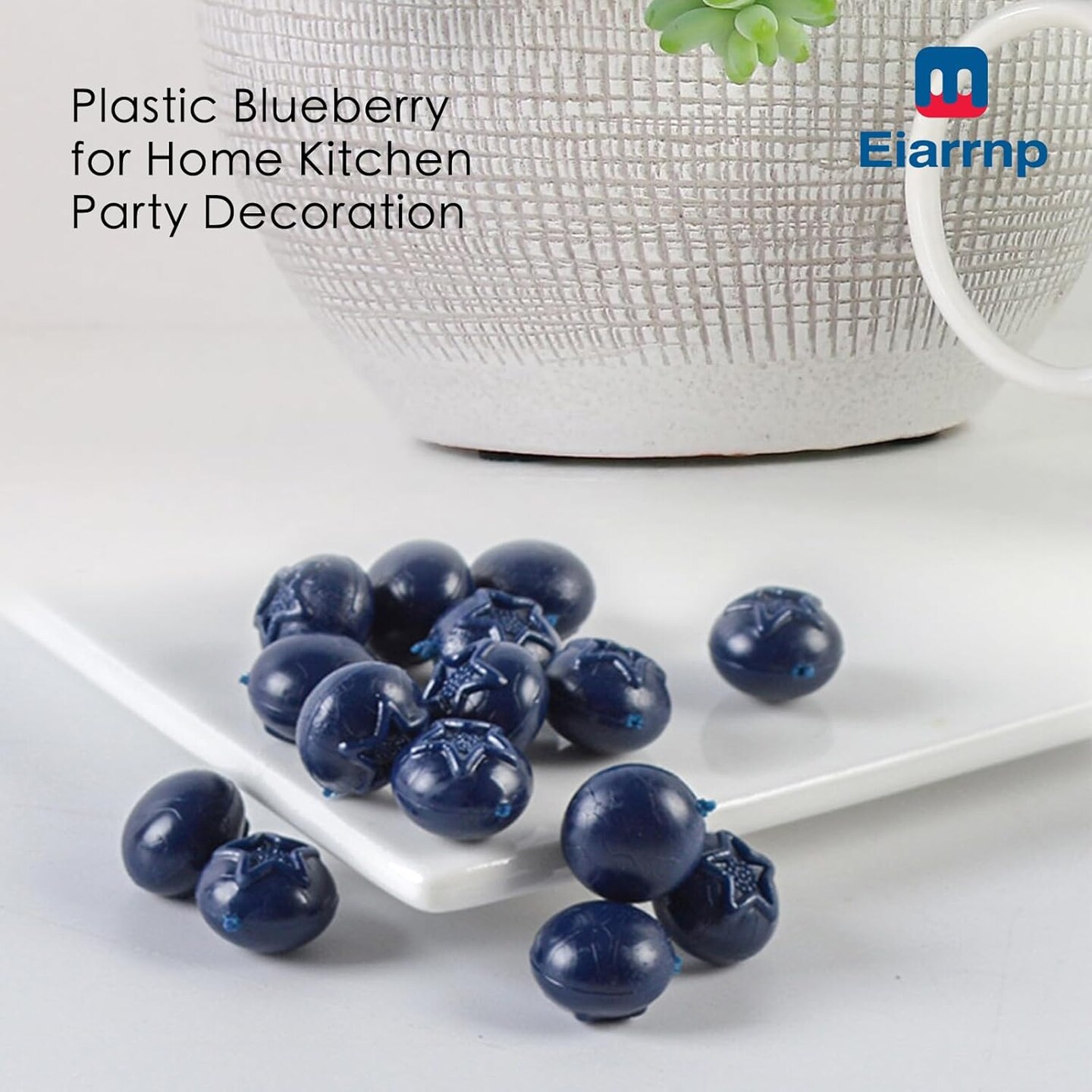 50 Pcs Artificial Fake Fruit Blueberry Decor