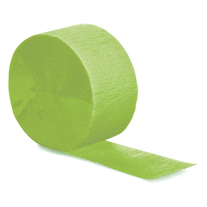 Fresh Lime Crepe Streamers 81 ft