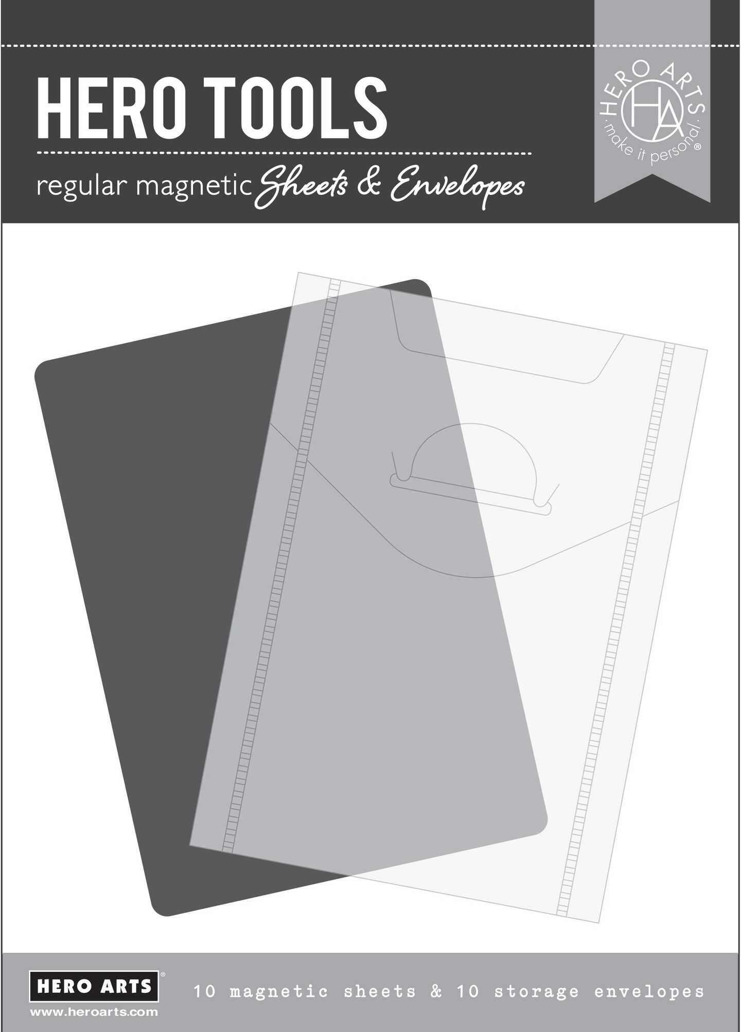 Hero Arts Magnetic Sheets &#x26; Storage Envelopes 5&#x22;X7&#x22; 10/Pkg-Regular