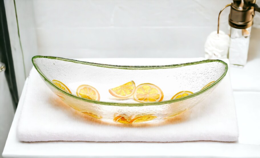 Hand painted glass lemon drop candy dish, salad dish, Home Décor, Gift for Her, Gift for Mom, Vanity Décor, Bedroom Decor, Kitchen Decor