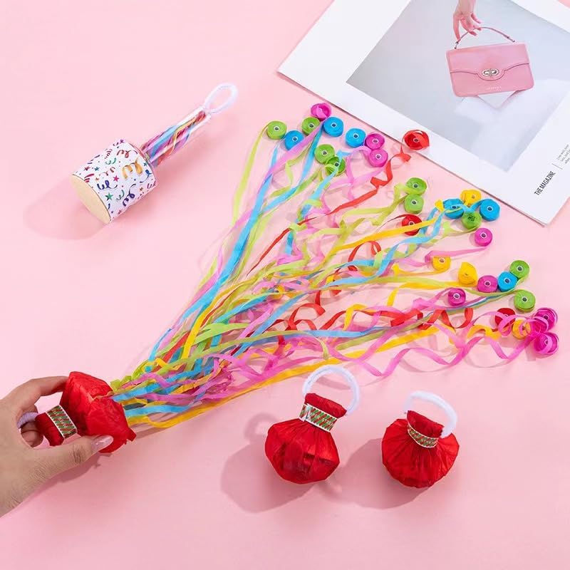 20 pieces Colorful No Mess Hand Throw Confetti,Party Celebrations, Birthday Party,Wedding popper, Celebrations,School Opening,Graduation,Retirement, Easy Clean Confetti Popper