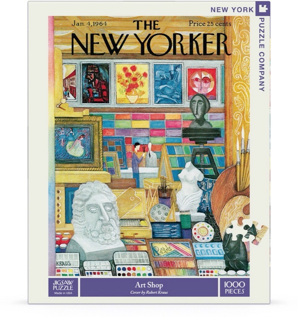 New York Puzzle Company Art Shop 1000 Piece Piece Jigsaw Puzzle