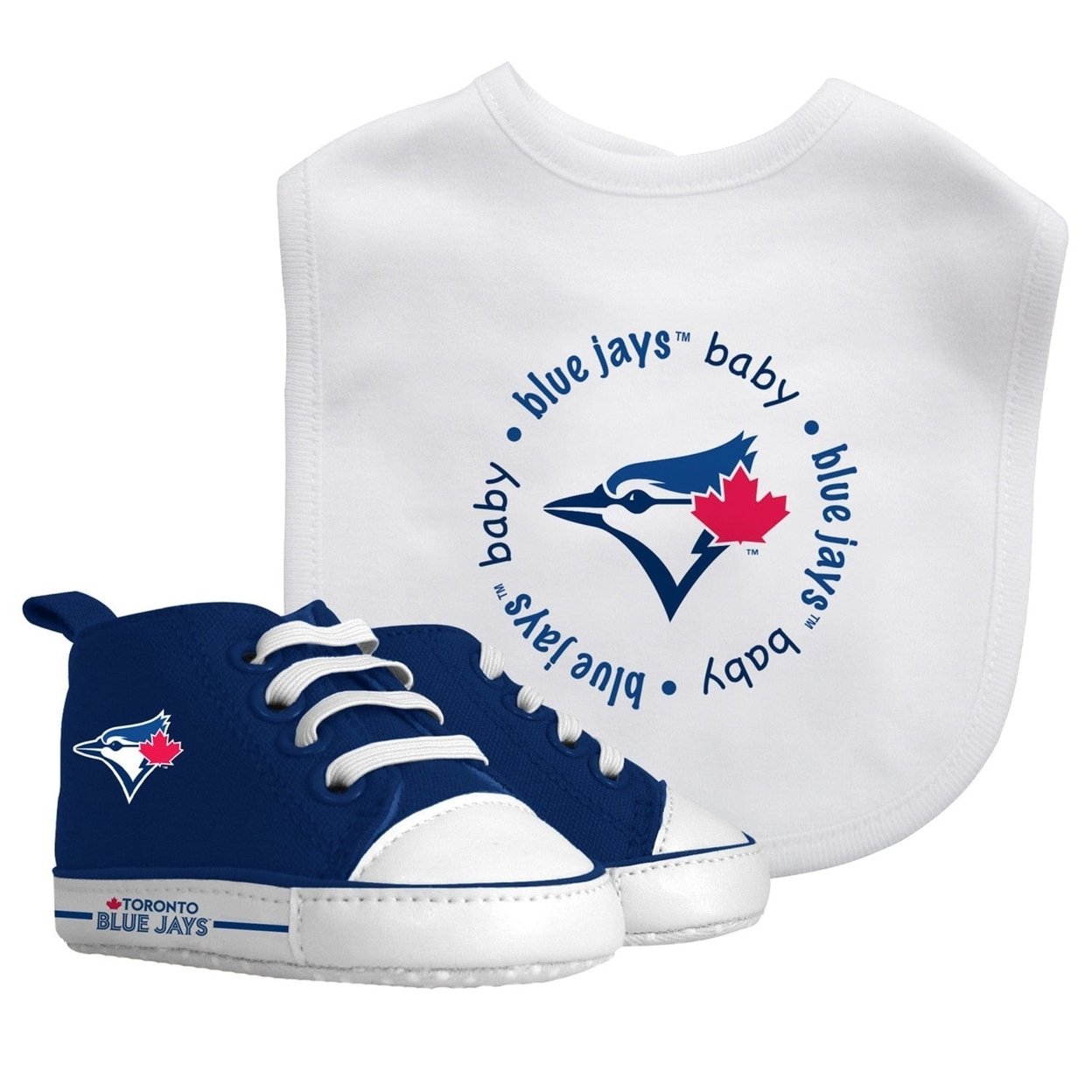 Toronto Blue Jays Baby Gift Set 2 Piece Team Bib And Pre-Walker Shoes Unisex