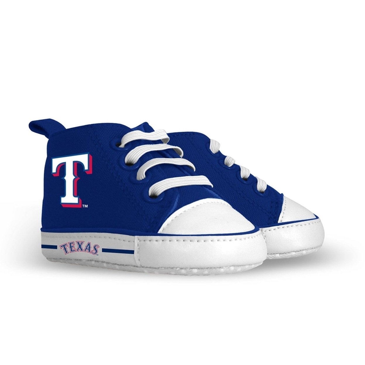 Texas Rangers Infant High Top Baby Shoes Unisex Soft Fabric Pre-Walkers