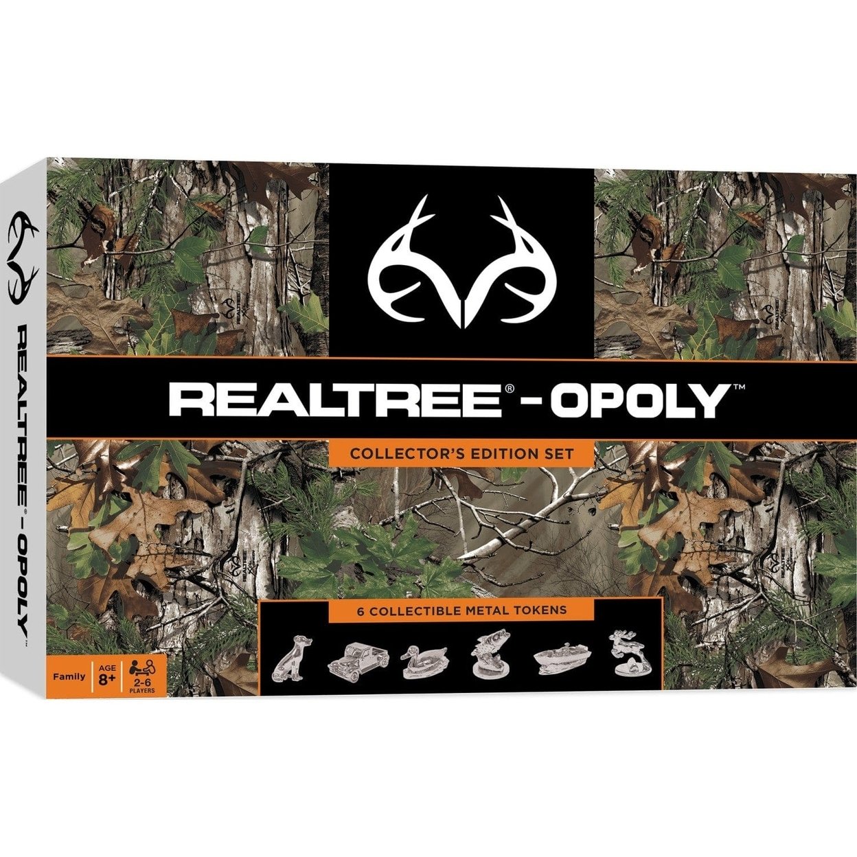 Realtree Opoly Board Game Nature Trivia 6 Metal Tokens 2-6 Players 8+