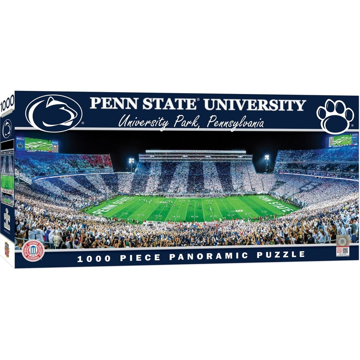 Penn State 1000 Piece Panoramic Jigsaw Puzzle Beaver Stadium 13X39 Eco-Friendly