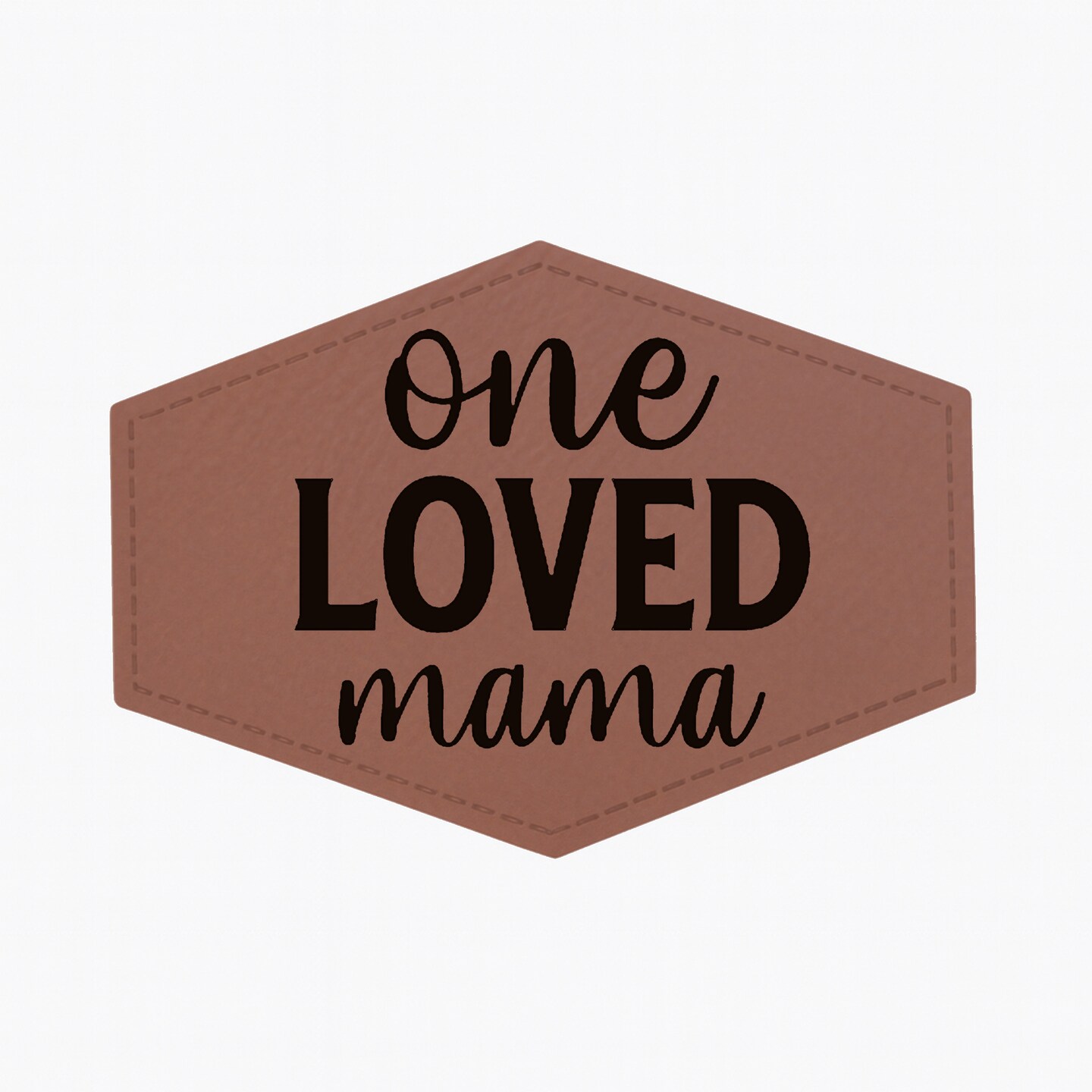 Engravable Leather Patch Blanks for Hats, Jackets & Bags – Laserable Faux Leather Patches with Adhesive & Stitch – Leatherette Apparel Patches (Hexagon, 5 Pack)