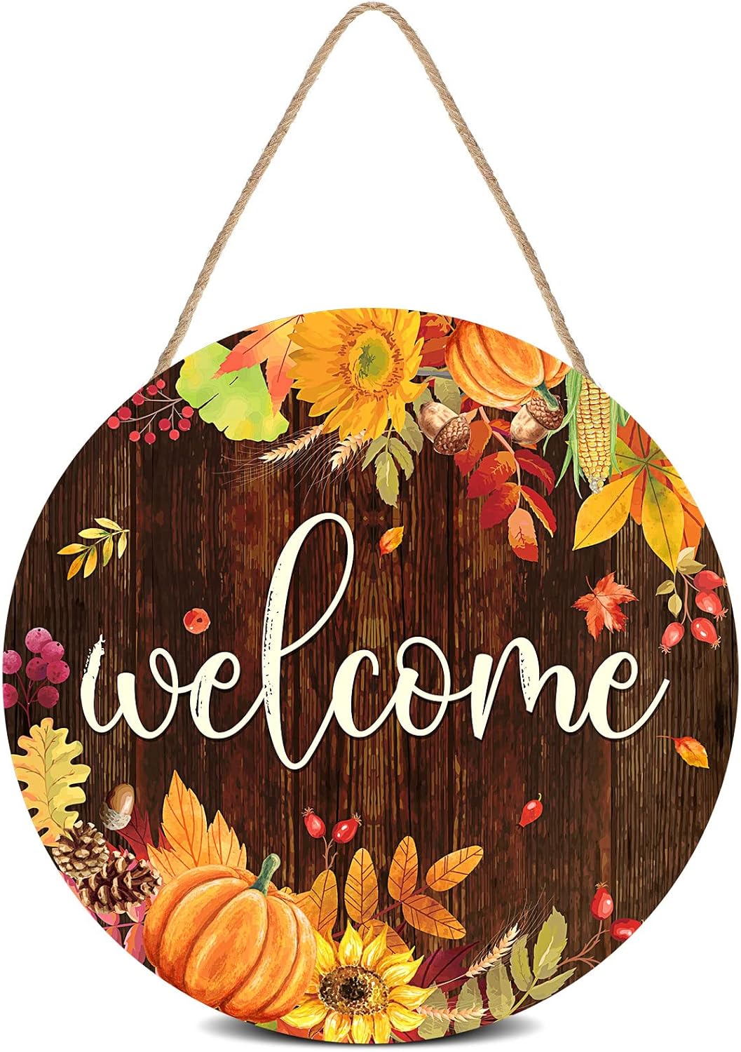 Fall Thanksgiving Welcome Door Sign