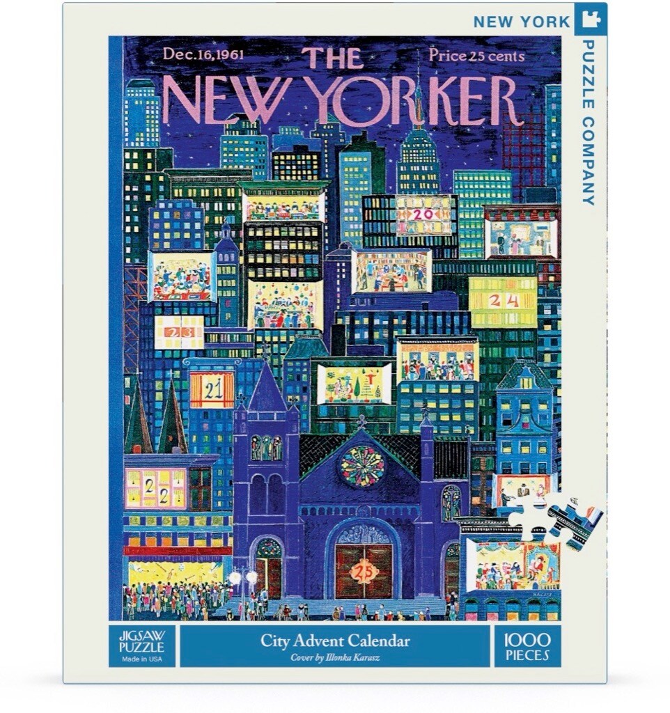 New York Puzzle Company City Advent Calendar 1000 Piece Piece Jigsaw Puzzle