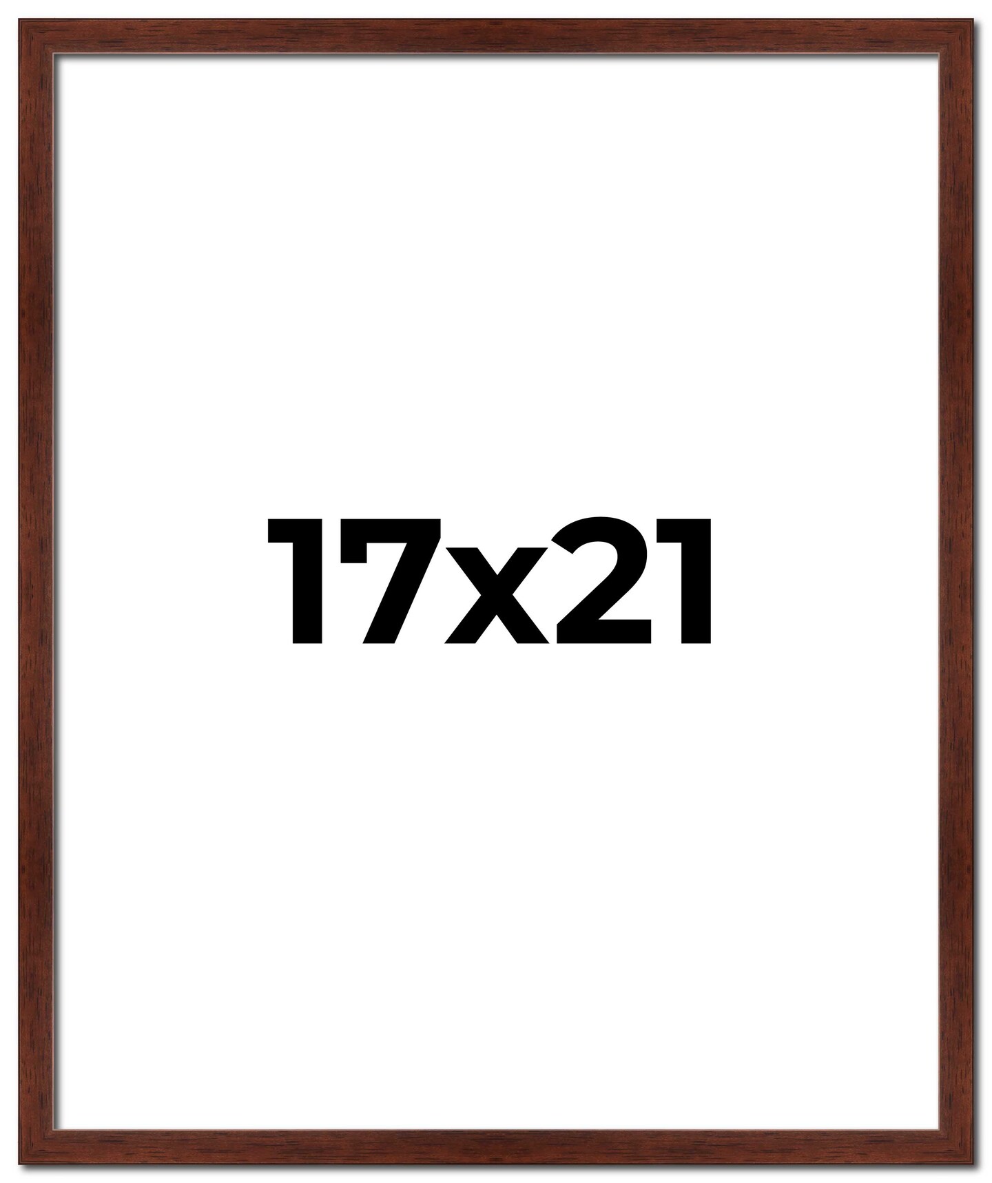 Classic Modern Brown Picture Frame - UV Acrylic, Foam Board Backing, Hanging Hardware