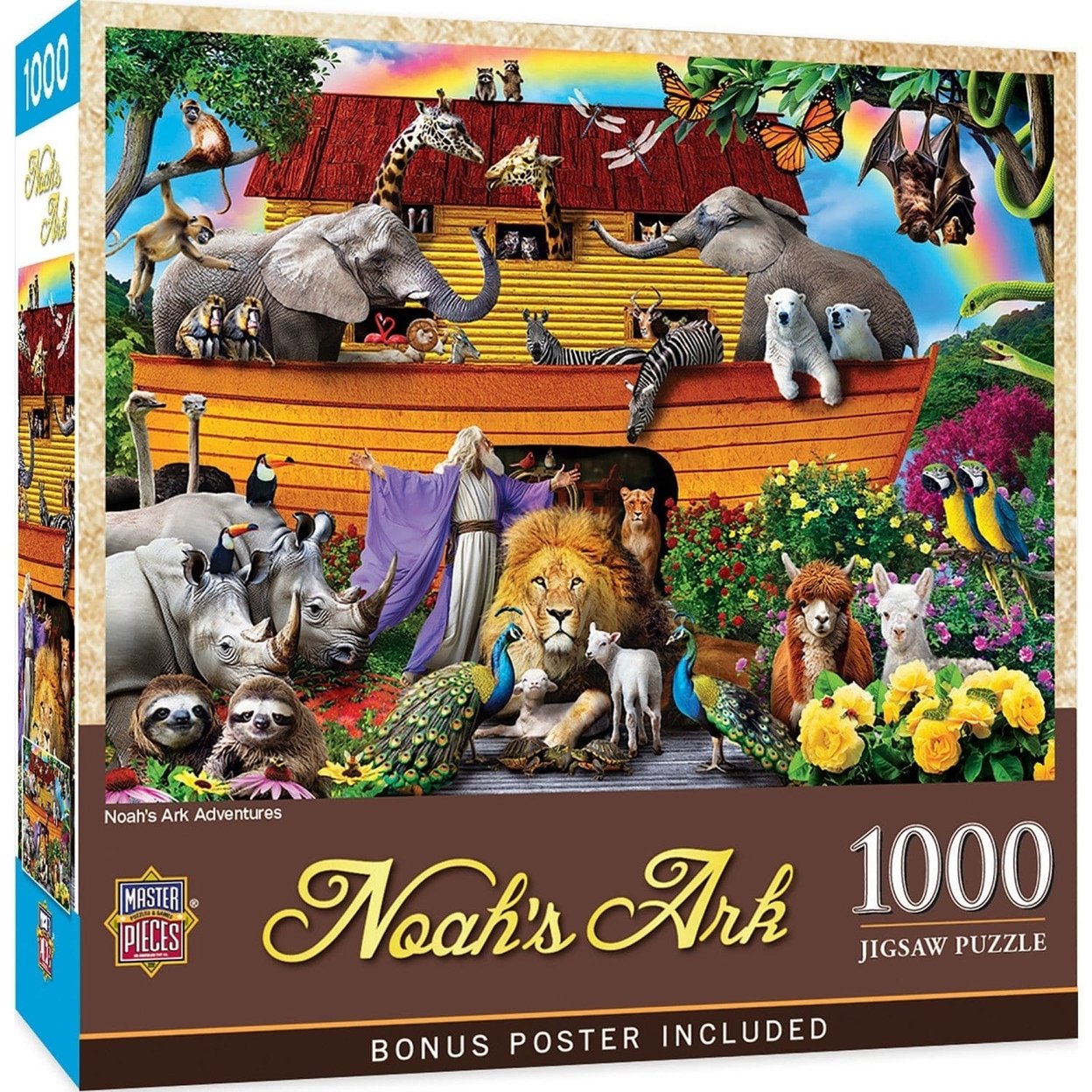Noahs Ark Adventures 1000 Piece Jigsaw Puzzle Colorful Fun Family Activity