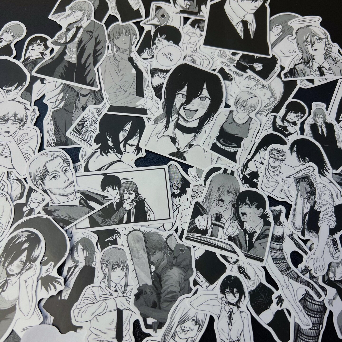 Chainsaw man Manga Stickers 100 assorted CSM manga stickers Chainsaw man Manga Stickers 100 assorted CSM manga stickers