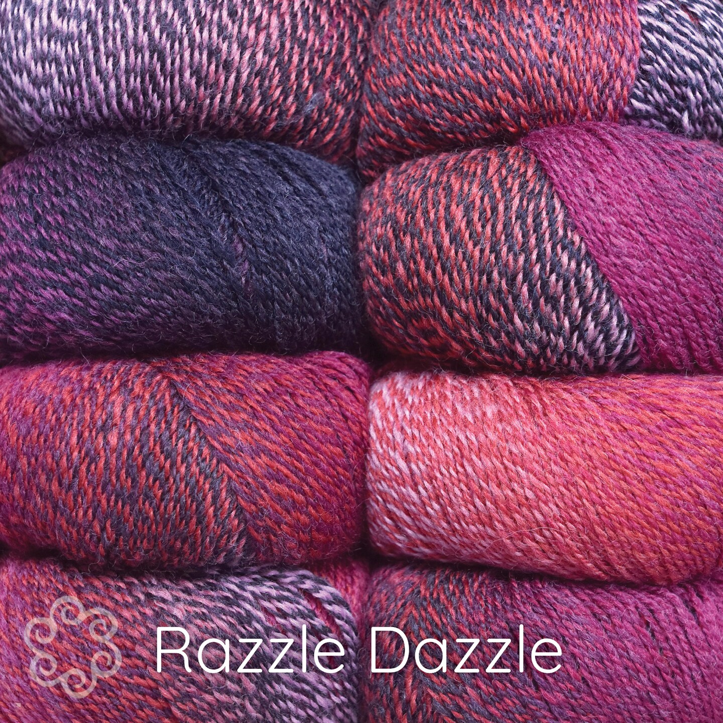 Double Helix by Living Dreams Yarn. Soft, Colorful Wool Yarn for Crochet, Knitting, Weaving. Self-Striping Sport Weight Yarn, 3 Pack, 150g