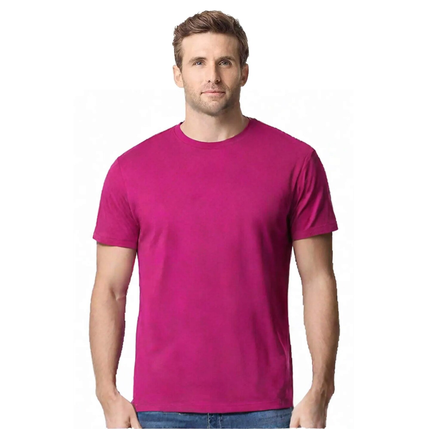 Unisex Heavy Cotton Crewneck T-Shirt for Durable Casual & Everyday Wear