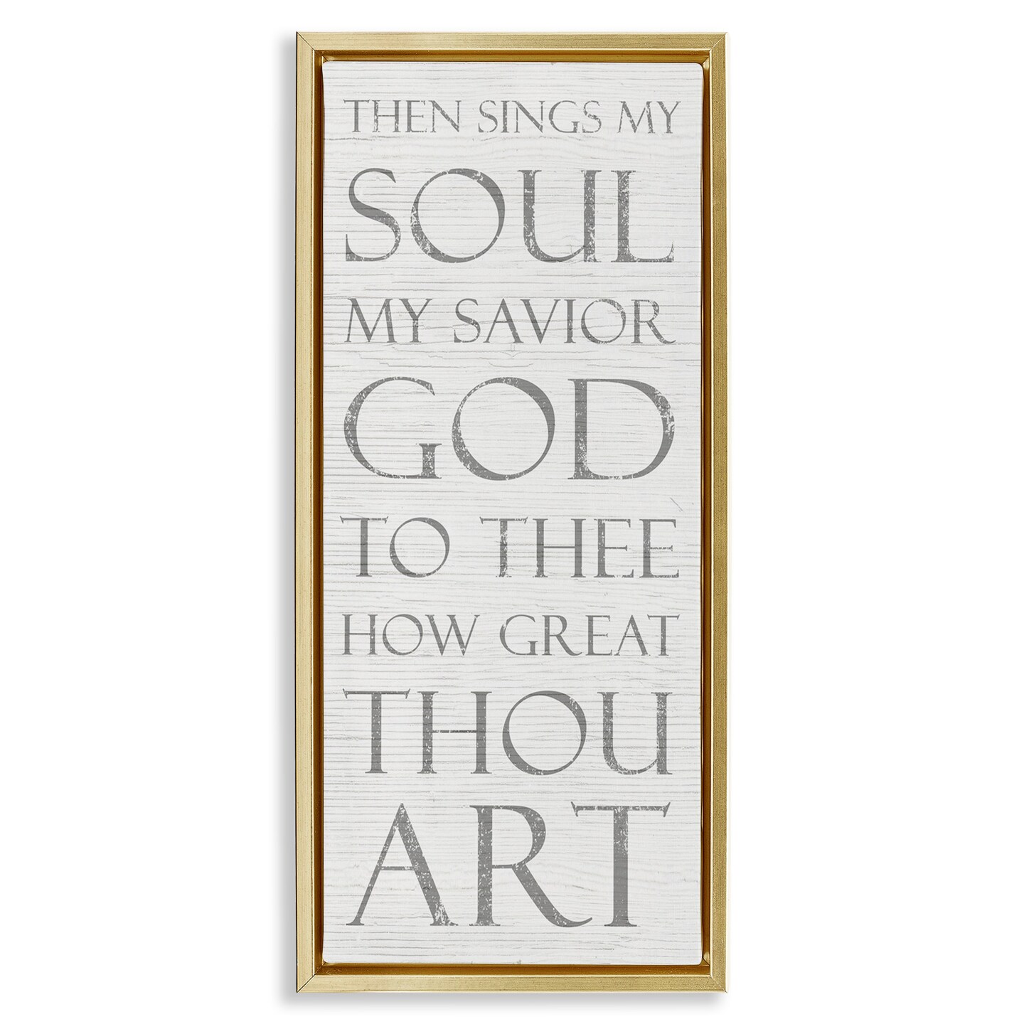 Stupell Industries Then Sings My Soul Religious Framed Floater Canvas Wall Art