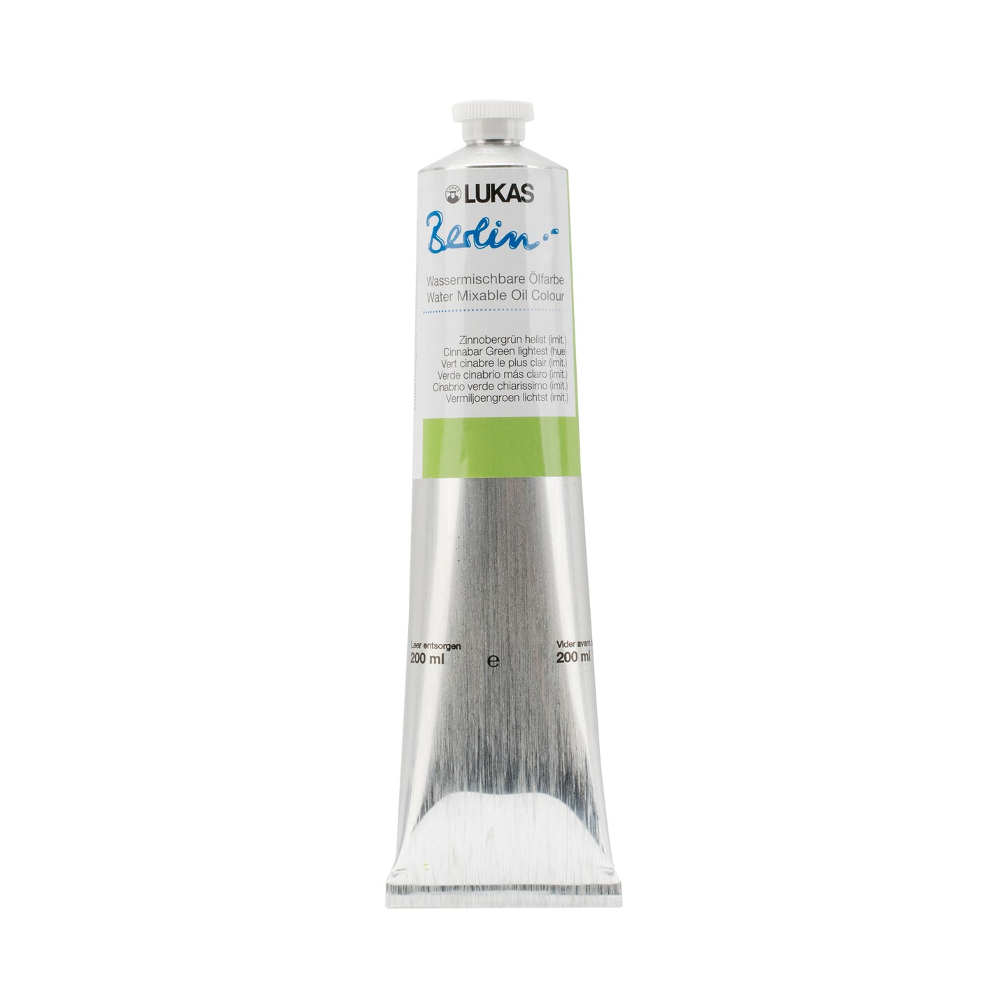 Lukas Berlin Pro Artists Water Mixable Oil Paint, Smooth Consistency with Beeswax, Lightfast Pigments, Quick Drying, Easy Clean-Up, Eco-Friendly, Professional Quality, 40 Color Range