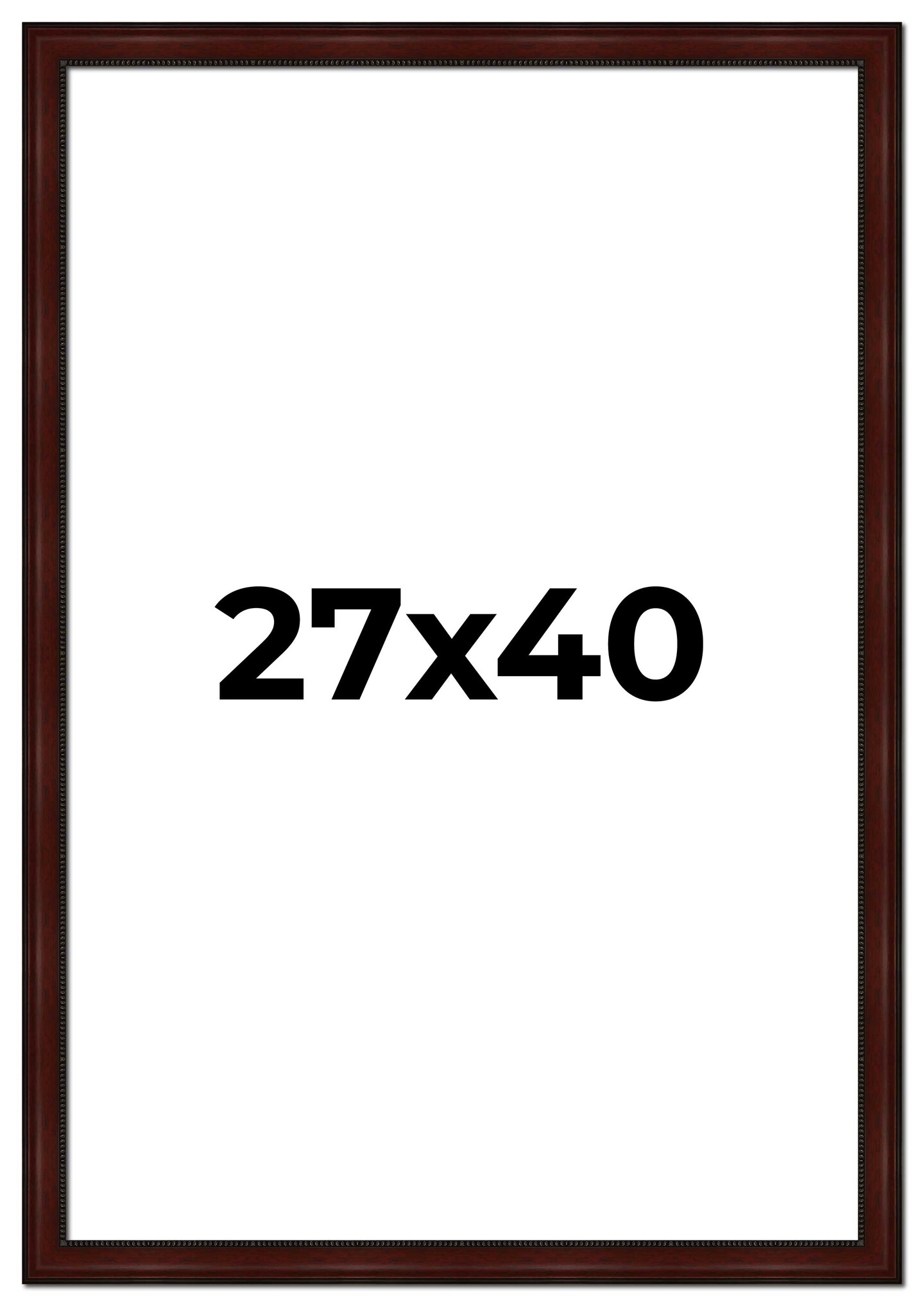 Distressed Brown Picture Frame - UV Acrylic, Foam Board Backing, Hanging Hardware