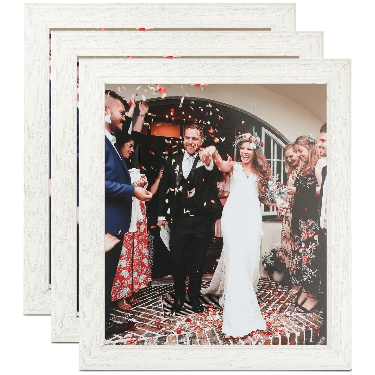 ArtToFrames 8x12 Inch Traditional Picture Frame, Multi Pack, Comes with Regular Glass (WOMPack-8-8x12)