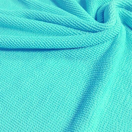Popcorn Polyester Spandex Jacquard Fabric