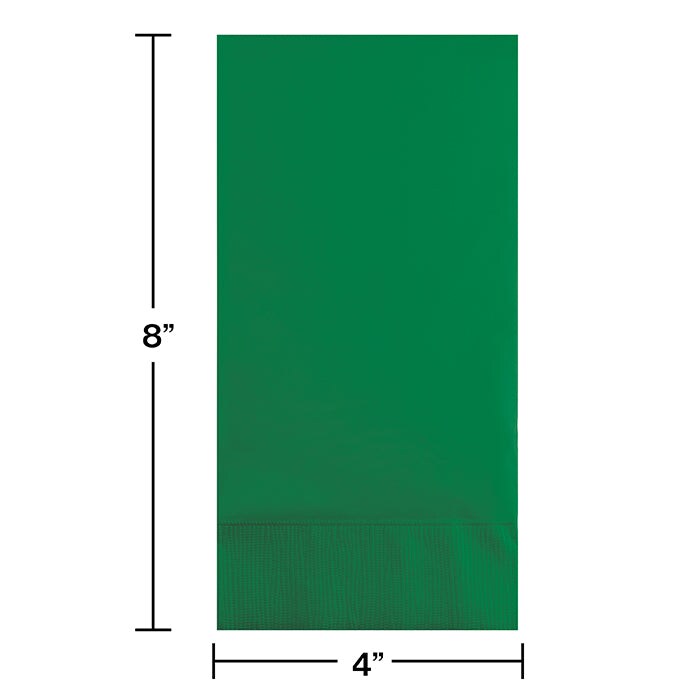 Emerald Green Guest Towel, 3 Ply (16/Pkg)