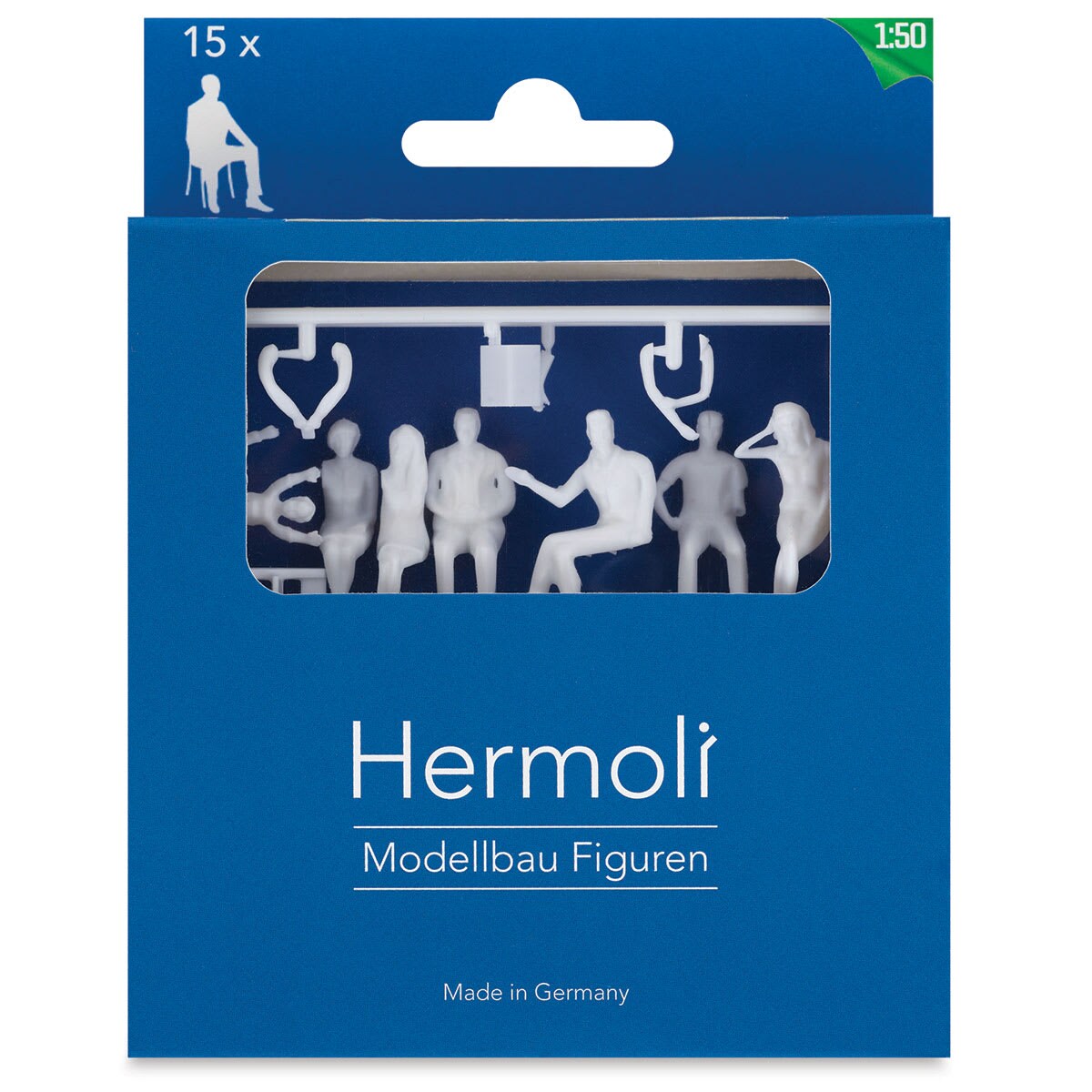 Schulcz Scale Model Figures - Hermoli Sitting, Pkg of 15, 1:50, 1/4"
