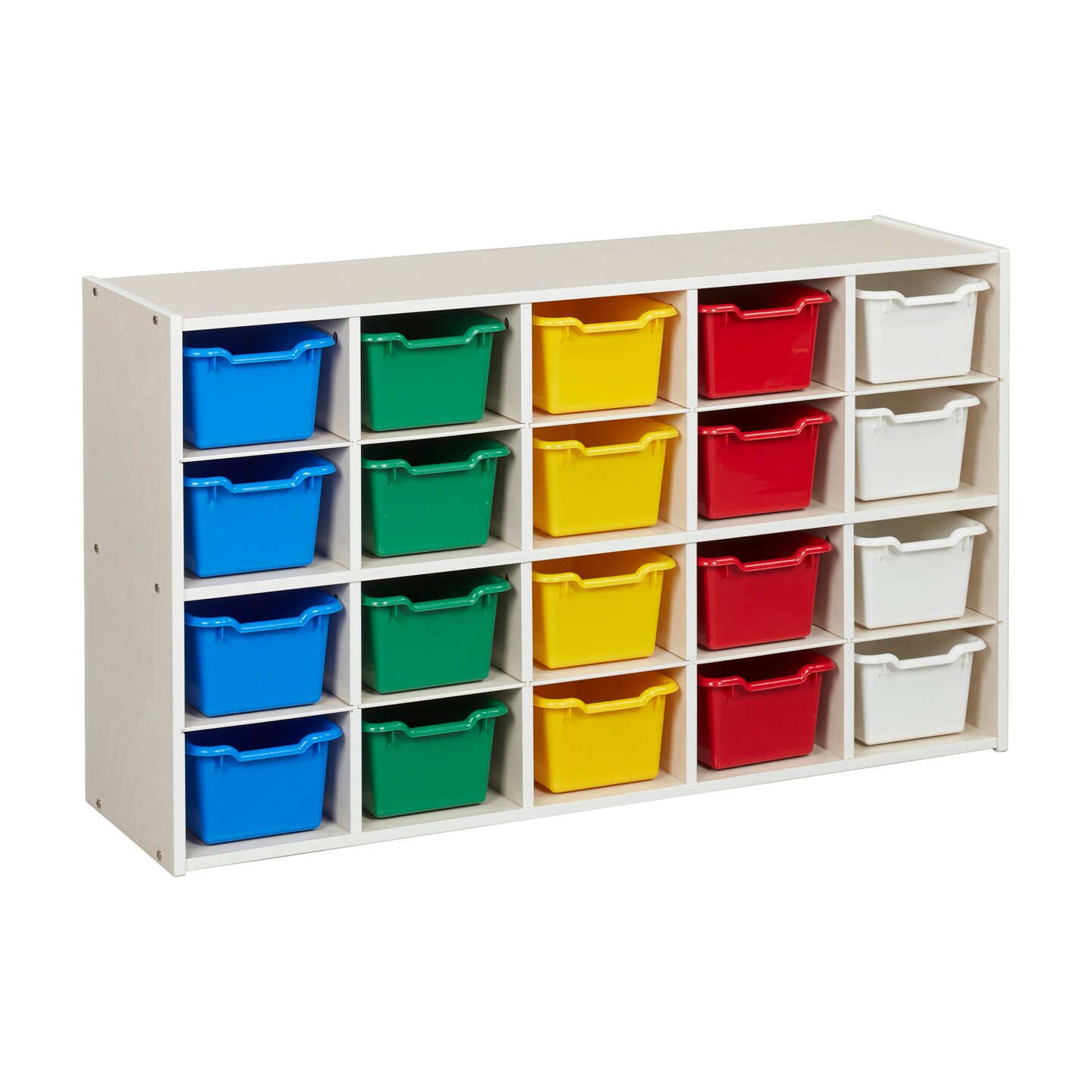 Streamline 20 Cubby Tray Cabinet with 20 Scoop Front Bins, 4x5