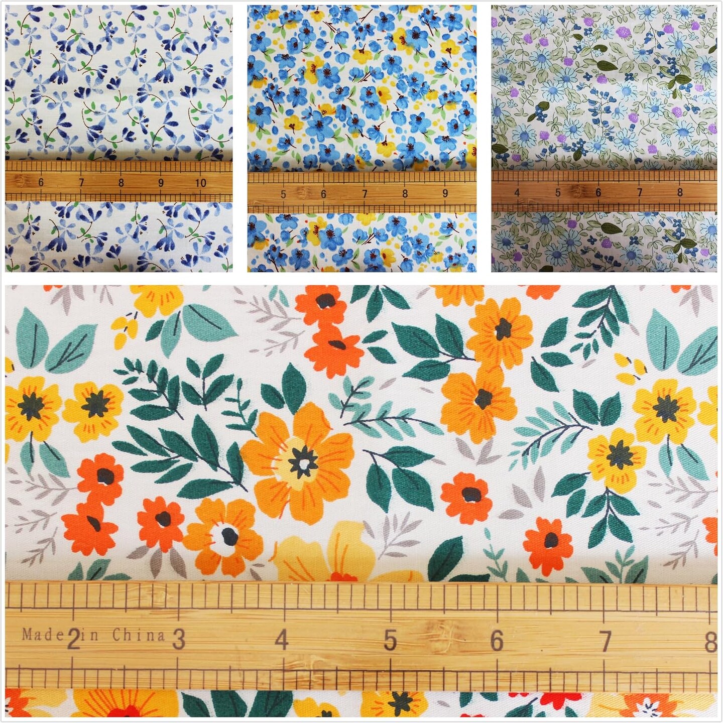 42-10" Quilting Cotton Fabric Bundles Printed Floral Craft Fabric Precut 100% Cotton